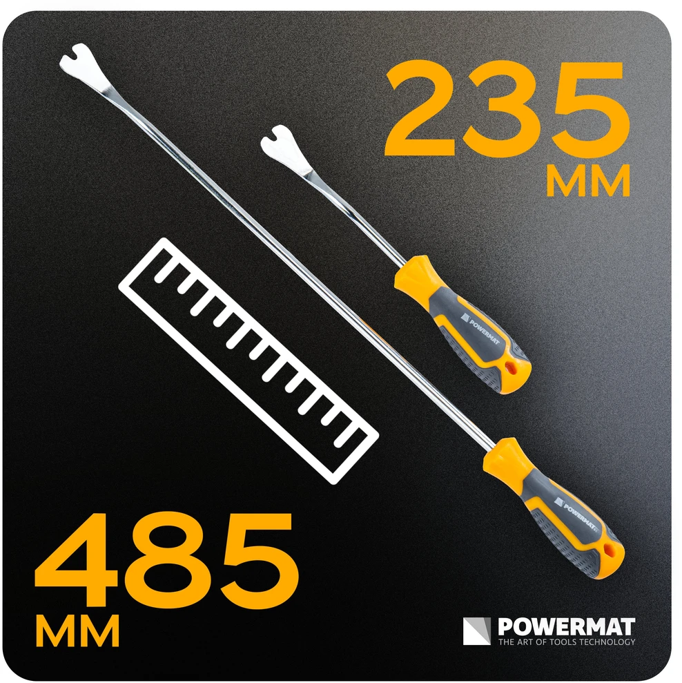 Powermat APMUŠALŲ NUĖMIMO ĮRANKIŲ RINKINYS LENTELIŲ IR SEGTUKŲ IŠĖMIMUI 6 vnt. PM-ZSTS-6ZN