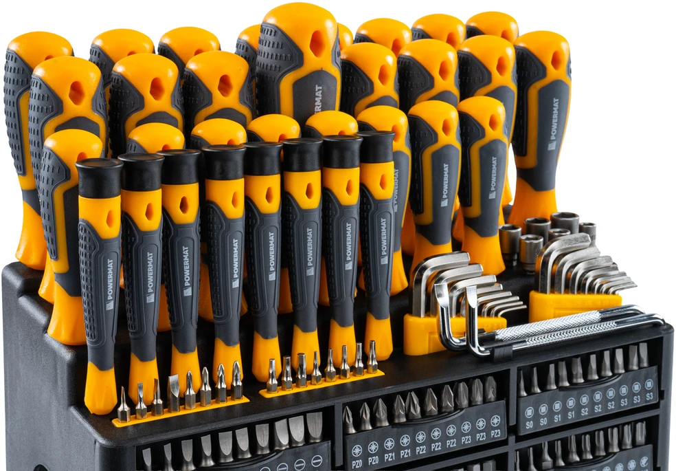 Powermat Atsuktuvų rinkinys 132 vnt. (stovas) PM-ZW-132ZN