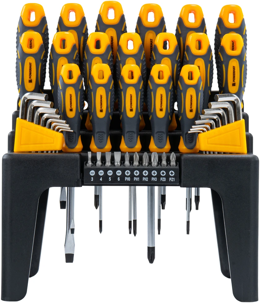 Powermat Atsuktuvų rinkinys 44 vnt. (stovas) PM-ZW-44ZN
