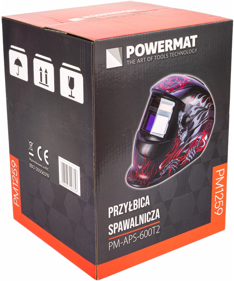 Powermat SAVAIME TAMSĖJANTIS SUVIRINIMO ŠALMAS SU AUTOMATINIU LCD FILTRU PM-APS-600T2