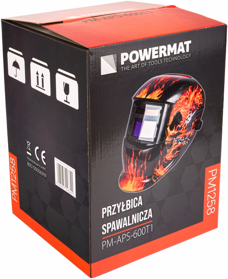Powermat SAVITAMSĖ SUVIRINIMO KAUKĖ ŠALMAS AUTOMATINIS LCD FILTRAS PM-APS-600T1