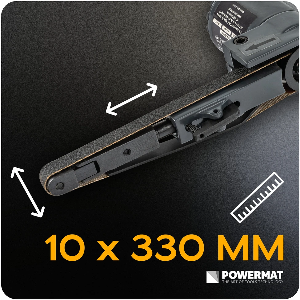 Powermat šlifuoklis pneumatinis TAŚMOWA 10x330mm PM-PST-330T