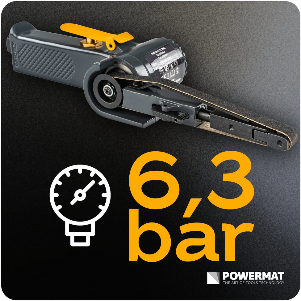 Powermat šlifuoklis pneumatinis TAŚMOWA 10x330mm PM-PST-330T