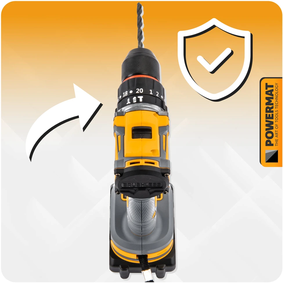 Powermat Akumuliatorinis atsuktuvas PM-WA-21V-2M