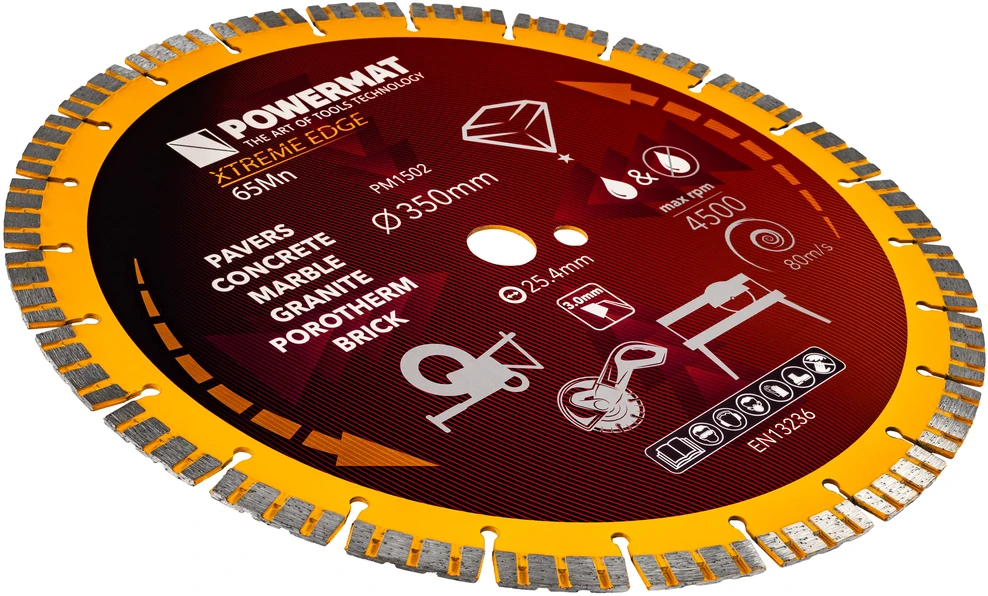 Powermat Deimantinis diskas 350mm PM-TDCS-3501T
