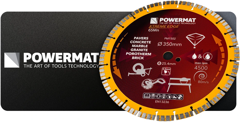 Powermat Deimantinis diskas 350mm PM-TDCS-3501T