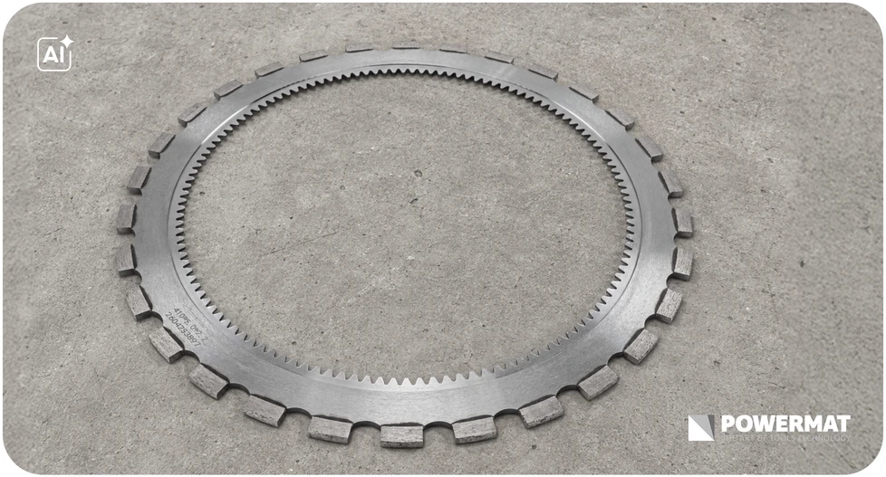 Powermat Deimantinis žiedinis diskas 410 mm PM-TPDB-410M