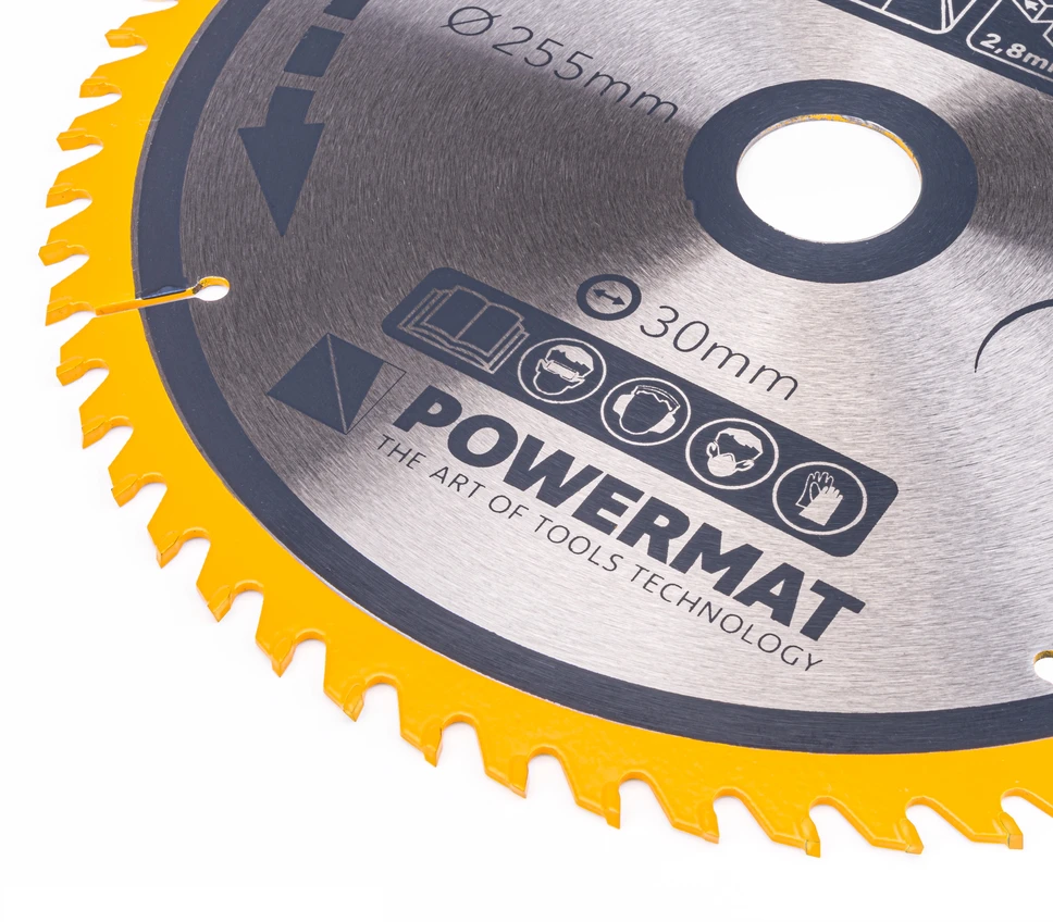 Powermat Tarcza widiowa do drewna 255x30 60z TDD-255x30x60Z