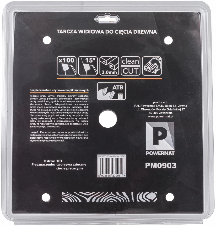 Powermat Deimantinė diskinė plytelė medienai 305x30 100z TDD-305x30x100Z