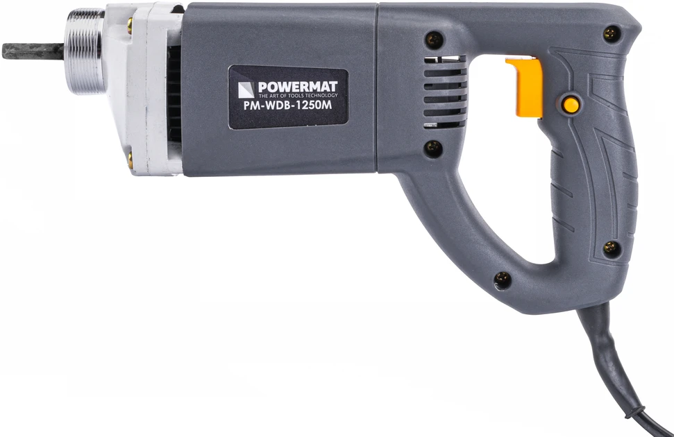 Powermat Betono vibratorius, pamatams, 1250W galia, 2 metrų velenas, betono tankintuvas, grindų plokščių vibratorius