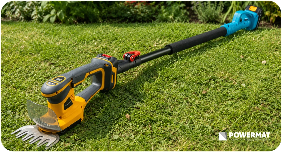 Powermat TELESKOPINIS AKUMULIATORINIO GENĖTUVO PRATĘSTUVAS 107-166CM PM-SA-21V-WYS