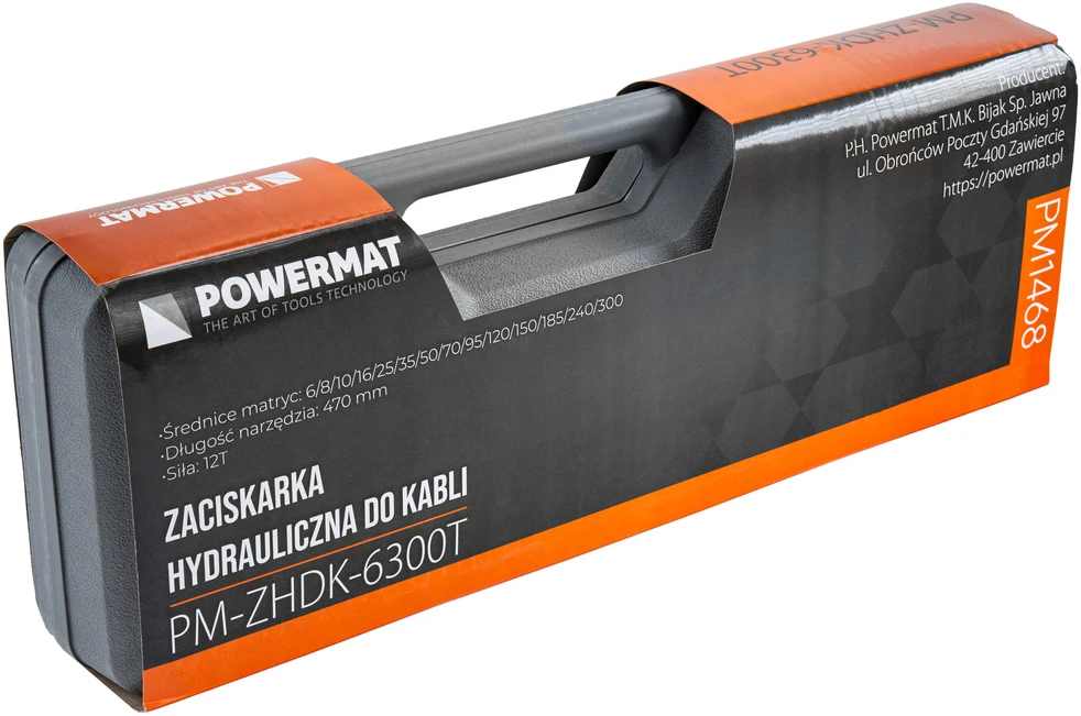 Powermat HIDRAULINĖS KABELIŲ GNYBTĖS 6-300mm2 (RINKINYS) PM-ZHDK-6300T