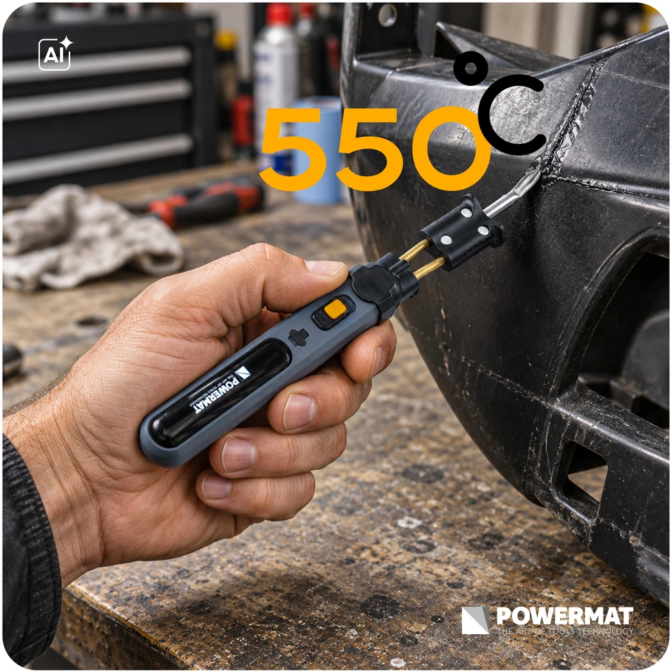 Powermat Akumuliatorinis plastikų suvirinimo aparatas PM-AZDP-4.2T