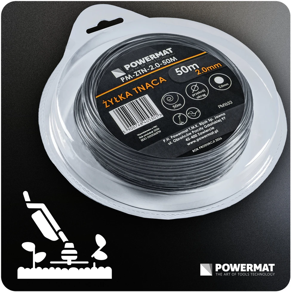 Powermat Pjovimo valas PM-ZTN-2.0-50M