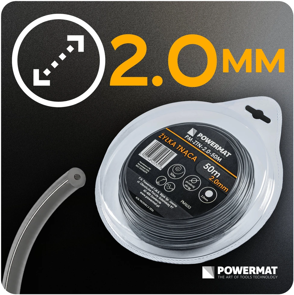 Powermat Pjovimo valas PM-ZTN-2.0-50M