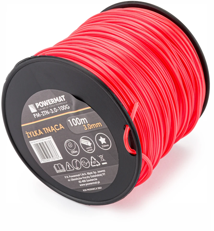 Powermat Pjovimo valas trimeriams, 5-kampis, 3,0mm/100m