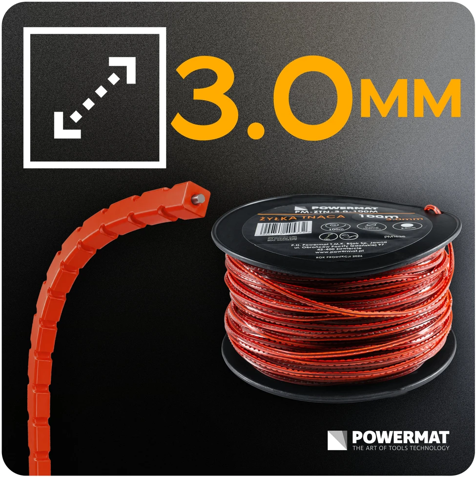 Powermat Pjovimo valas PM-ZTN-3.0-100M