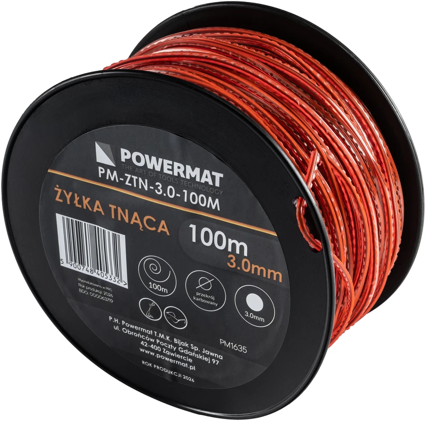 Powermat Pjovimo valas PM-ZTN-3.0-100M
