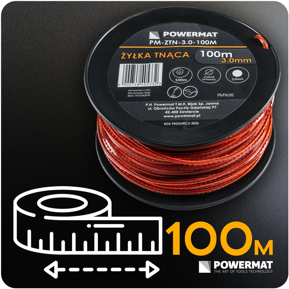 Powermat Pjovimo valas PM-ZTN-3.0-100M