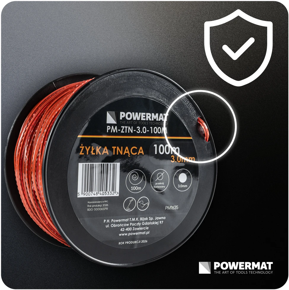 Powermat Pjovimo valas PM-ZTN-3.0-100M