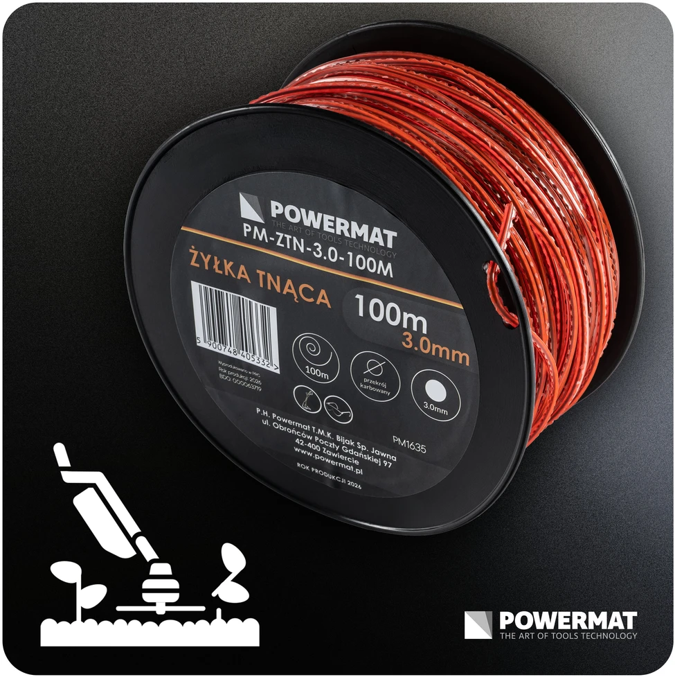 Powermat Pjovimo valas PM-ZTN-3.0-100M