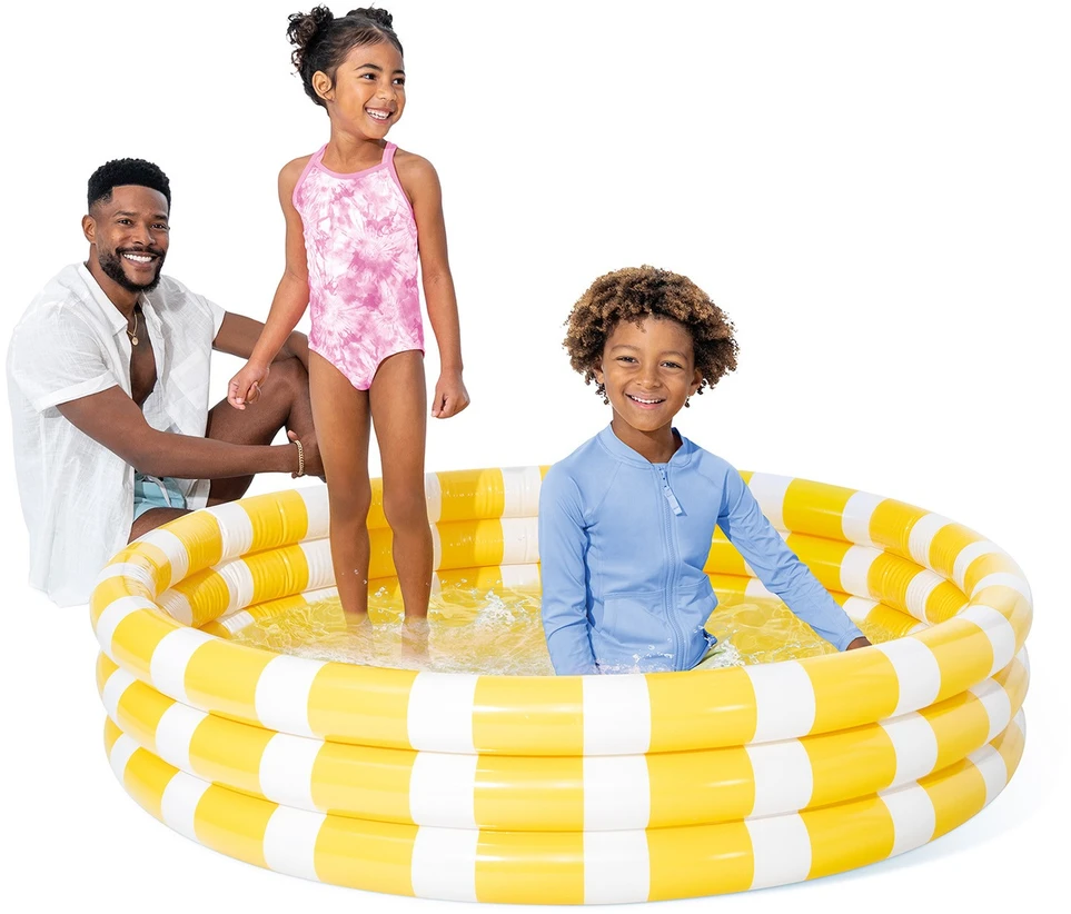 Pripučiamas vaikų baseinas 147 cm citrininis INTEX 58432
