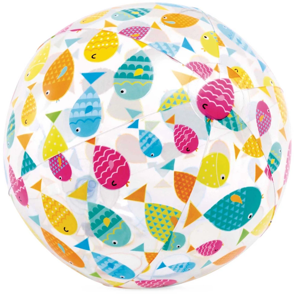 Pripučiamas paplūdimio kamuolys linksma žuvelė 51 cm INTEX 59040