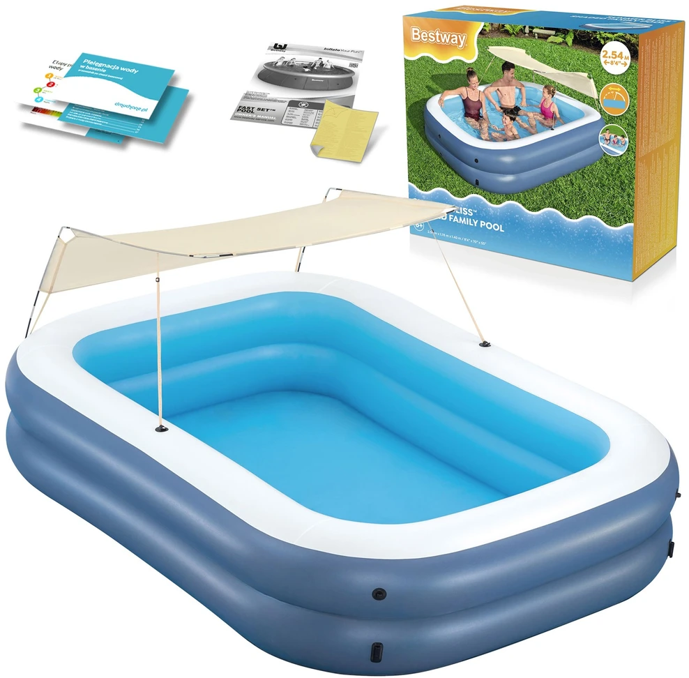 Baseinas 254x178x140cm Su stogu BESTWAY