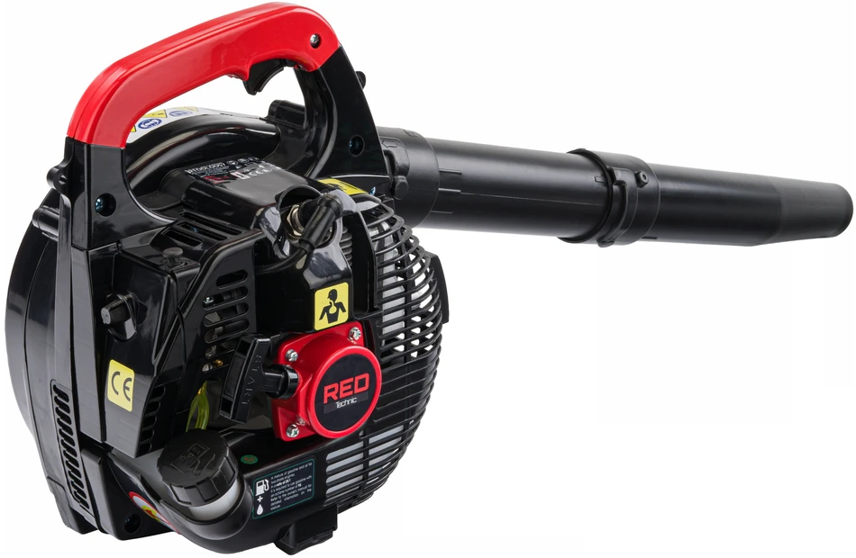 Red Technic Benzininis lapų pūstuvas, 2-taktis variklis, 770 m³/h oro srautas, 0.4 L kuro bakas, sodo sniego pūstuvas, galinga turbina
