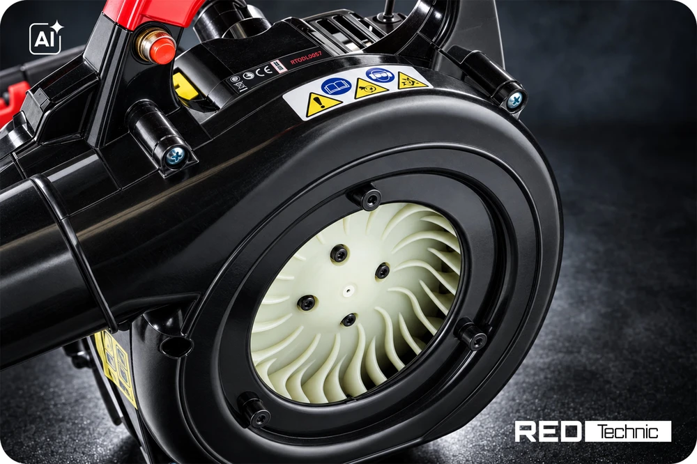 Red Technic Raudonas Technic benzininis lapų ir sniego pūstuvas sodui 2 KM RTODL0057