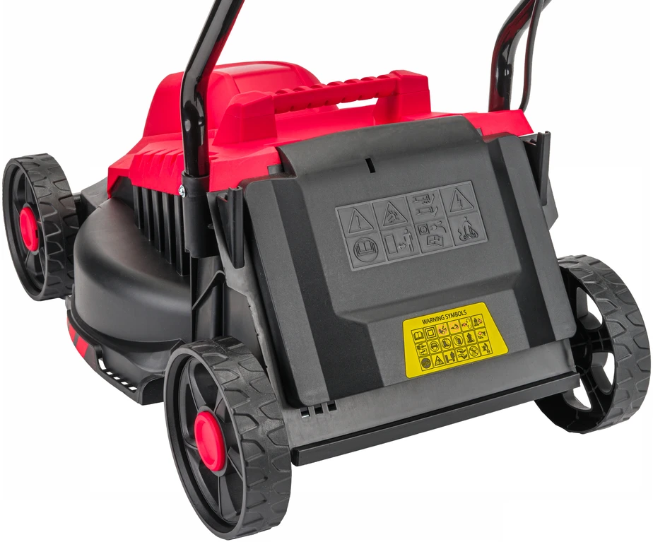 Red Technic Elektrinė vejapjovė, 2200W su laidu, 32cm pjovimo plotis, su 30L surinkimo krepšiu, reguliuojamas aukštis