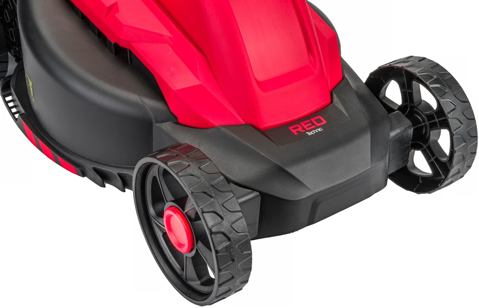 Red Technic Elektrinė vejapjovė, 2200W su laidu, 32cm pjovimo plotis, su 30L surinkimo krepšiu, reguliuojamas aukštis
