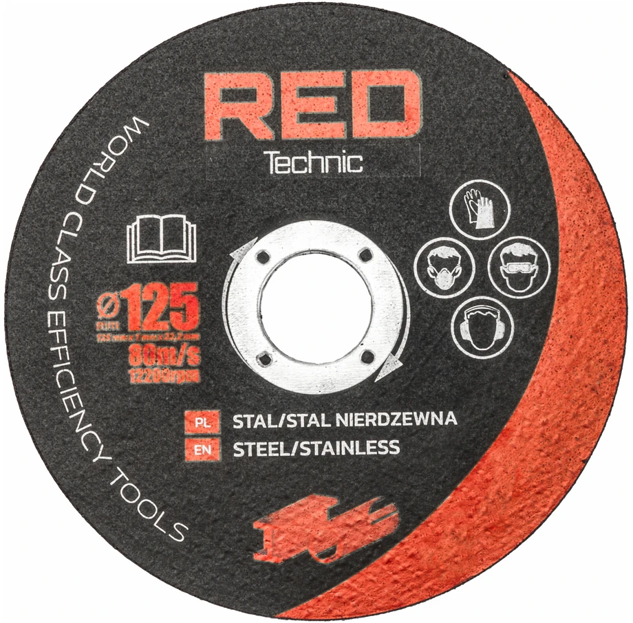 Red Technic kampinis šlifuoklis 1300W Raudonas TECHNIC RTSZK0013