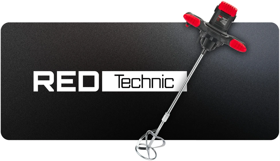 Red Technic Elektrinis maišytuvas 2650W, dažams ir statybinėms medžiagoms, su kintamu greičiu, M14 sriegis