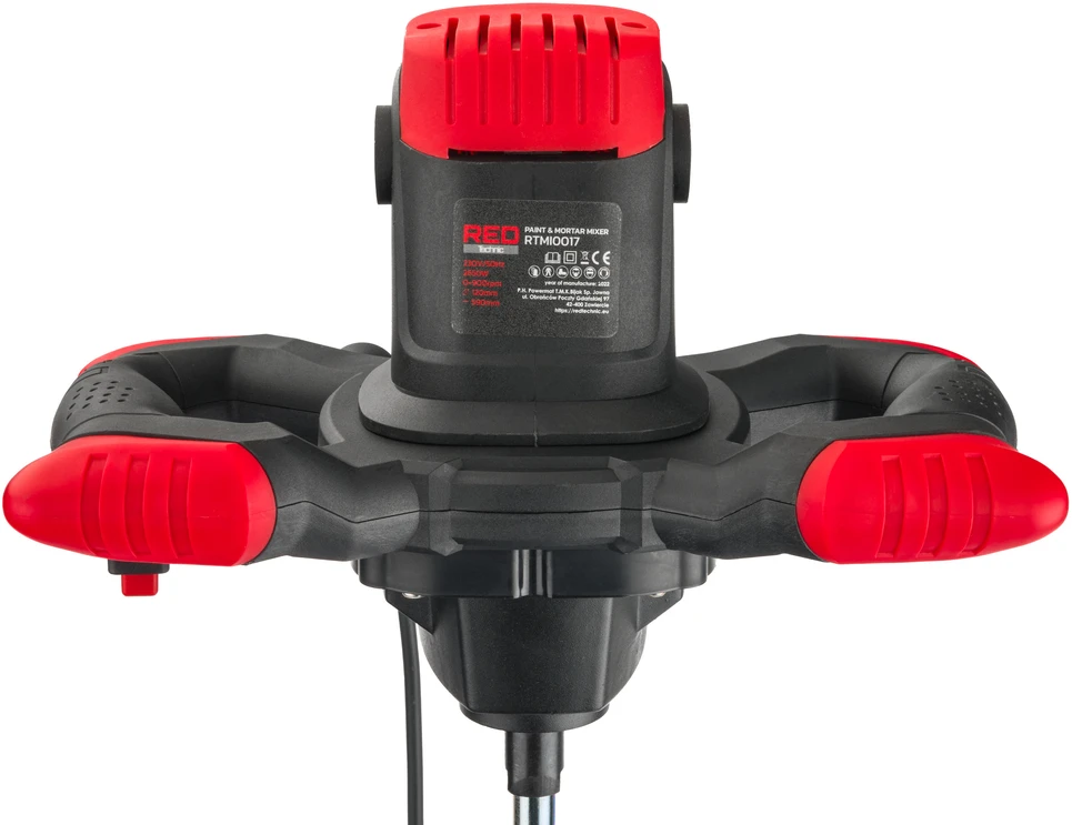 Red Technic Elektrinis maišytuvas 2650W, dažams ir statybinėms medžiagoms, su kintamu greičiu, M14 sriegis