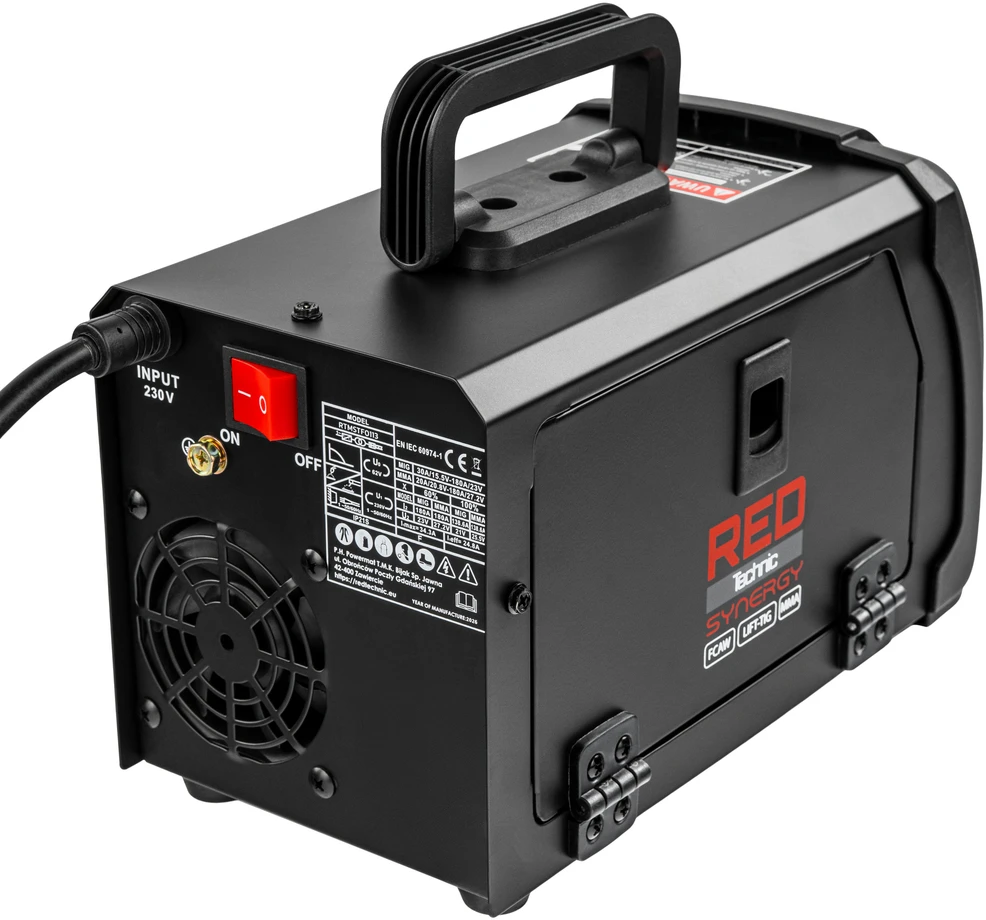 Red Technic Srauto šerdies lankinio suvirinimo aparatas, MMA, Lift-TIG suvirinimo aparatas, 200A inverterinis suvirinimo aparatas, nešiojama suvirinimo įranga