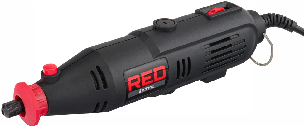 Red Technic Raudona Technic Mini tiesinio šlifuoklio/graviruoklio rinkinys 300 vnt. Raudonas TECHNIC RTSPT0047