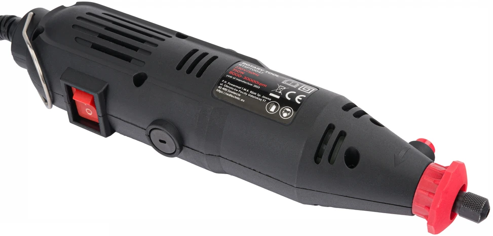 Red Technic Raudona Technic Mini tiesinio šlifuoklio/graviruoklio rinkinys 300 vnt. Raudonas TECHNIC RTSPT0047
