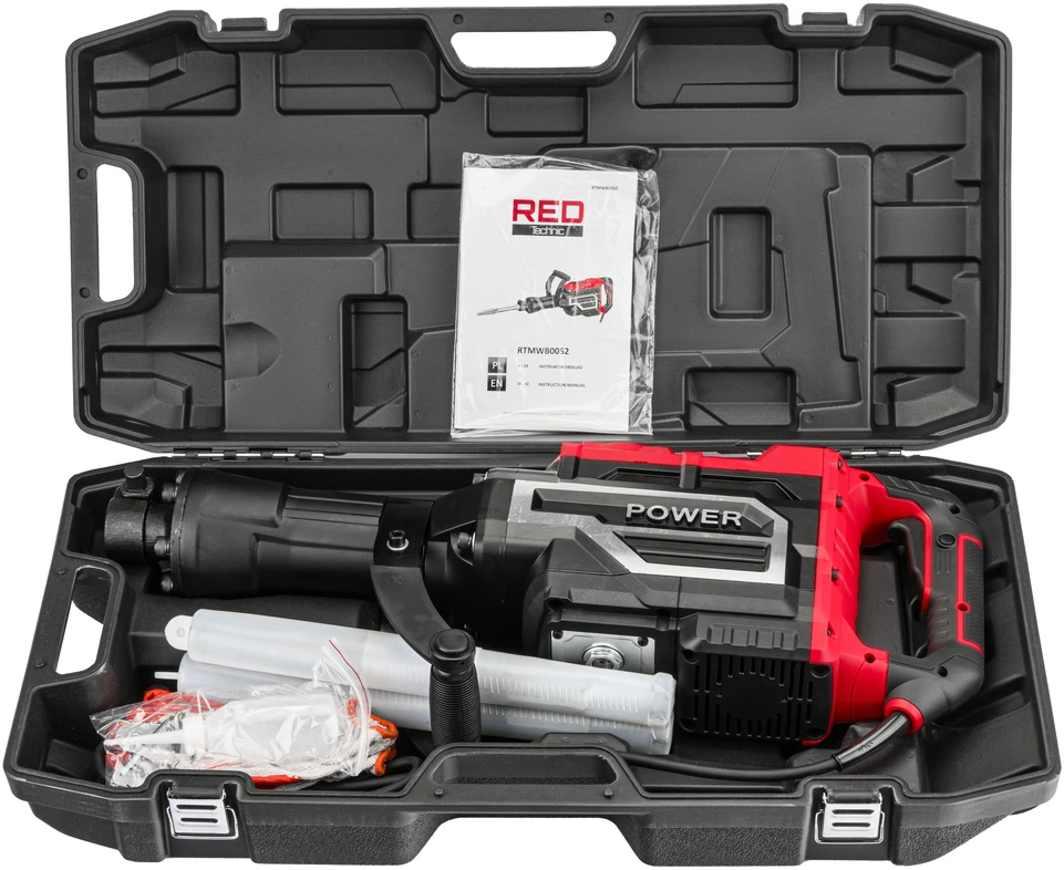 Red Technic Raudonas Technic griovimo perforatorius smūginis kalamasis 3300 W HEX 70 J RTMWB0052