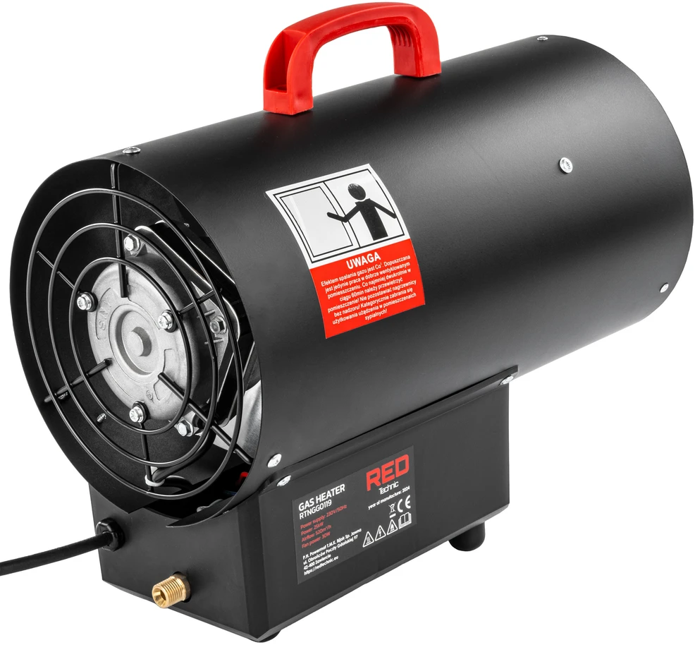 Red Technic Dujinis šildytuvas Raudona Technic RTNGG0119, 25 kW