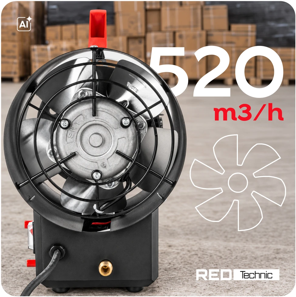 Red Technic Dujinis šildytuvas Raudona Technic RTNGG0119, 25 kW