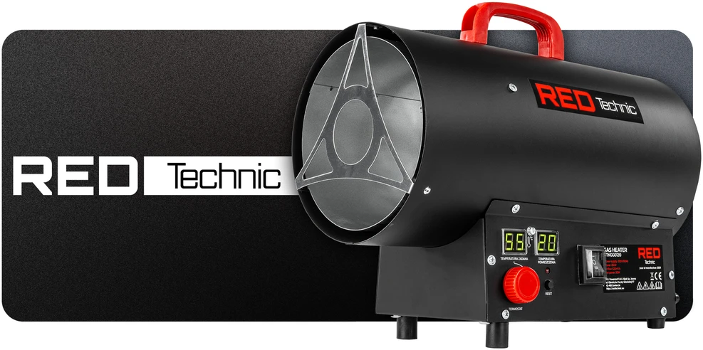 Red Technic Dujinis šildytuvas Raudona Technic RTNGG0120, 25 kW su termostatu