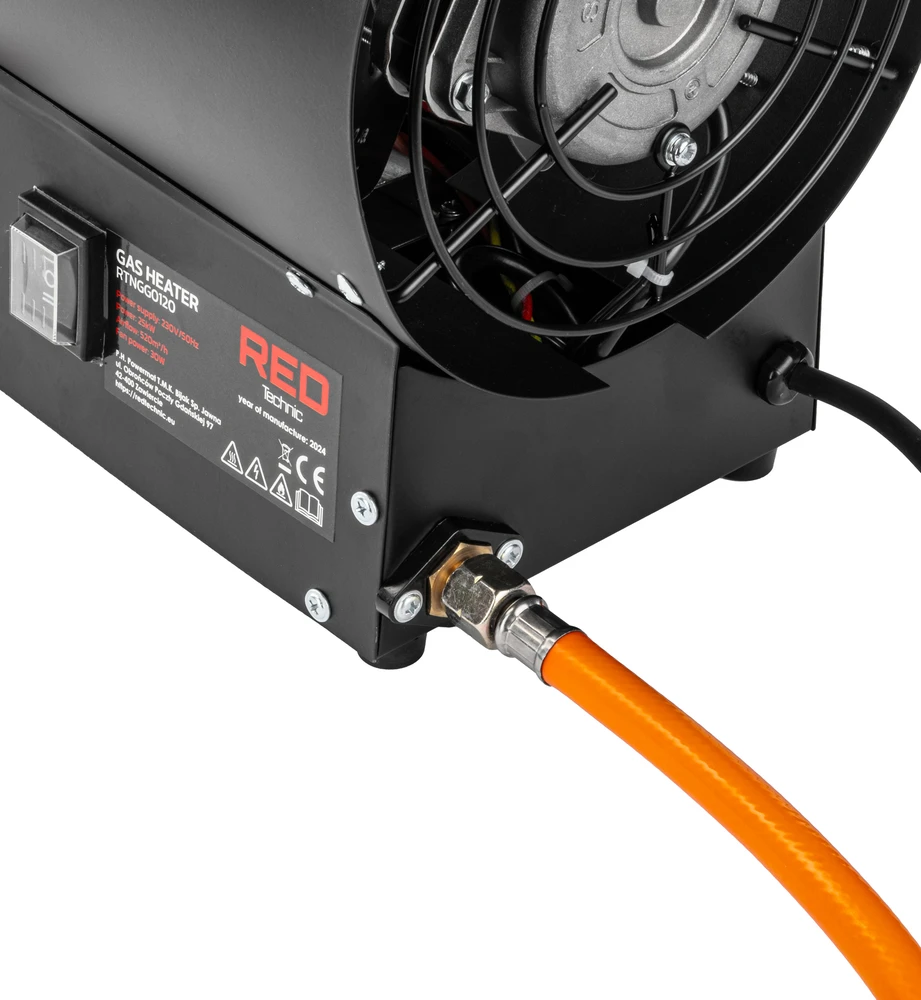 Red Technic Dujinis šildytuvas Raudona Technic RTNGG0120, 25 kW su termostatu