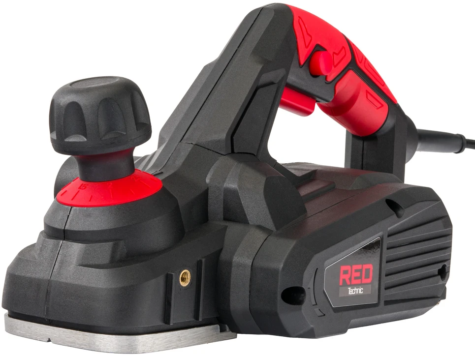 Red Technic Elektrinės obliavimo staklės 1600W, medienos obliavimo staklės, elektrinis įrankis medienos apdirbimui, reguliuojamo gylio obliavimo staklės, didelio našumo obliavimo staklės
