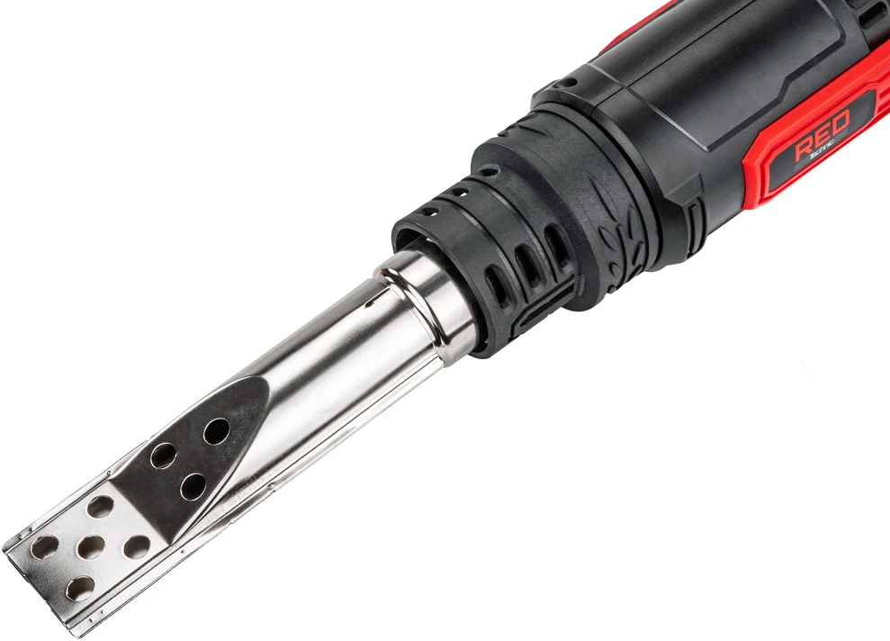 Red Technic Elektrinis karšto oro pistoletas, 2200W, reguliuojama temperatūra, su 6 antgaliais, dažų šalinimui, atitirpinimui ir plastiko lenkimui