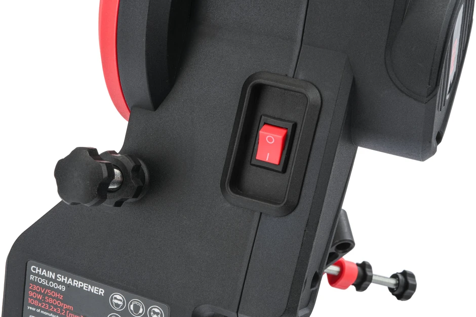 Red Technic Elektrinis grandininio pjūklo galąstuvas, 90W grandinės galandimo įrankis, elektrinis pjūklo galąstuvas, grandininio pjūklo galandimo mašina