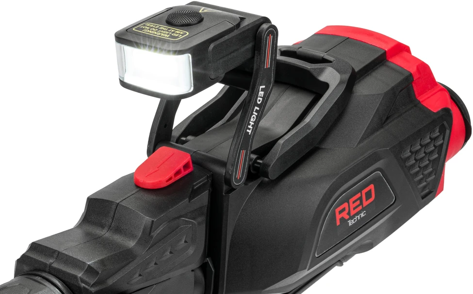 Red Technic Elektrinis dažų purkštuvas, HVLP technologija, automobiliams, medienos apdirbimui, DIY projektams, 650W, 1.2L bakas, su 3 antgaliais
