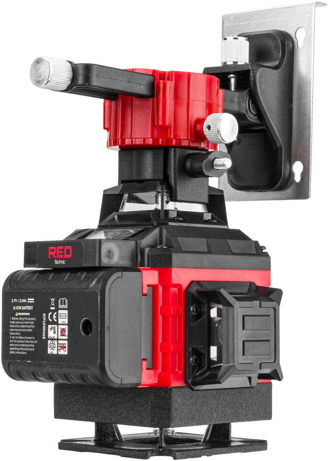 Red Technic Žalias lazerinis nivelyras, 4D 360 kryžminis lazeris, 16 linijų savaiminis nivelyras, statybinis lazeris, geodezinis lazeris