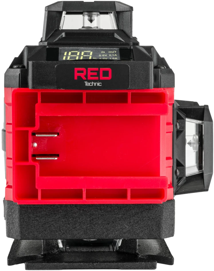 Red Technic Žalias lazerinis nivelyras, 4D 360 kryžminis lazeris, 16 linijų savaiminis nivelyras, statybinis lazeris, geodezinis lazeris