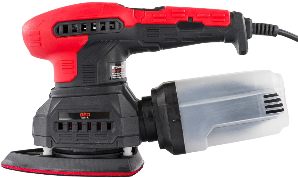 Red Technic Raudona Technic Universalus 3in1 ekscentrinis šlifuoklis Raudona Technic RTSMO0060